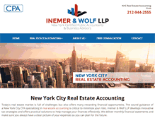 Tablet Screenshot of nyrealestateaccounting.com